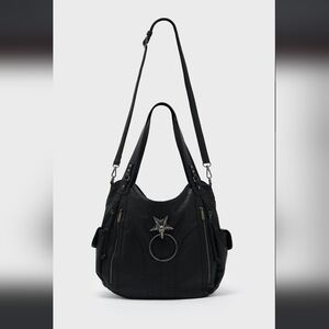 Killstar Black Star Charm Shoulder Bag